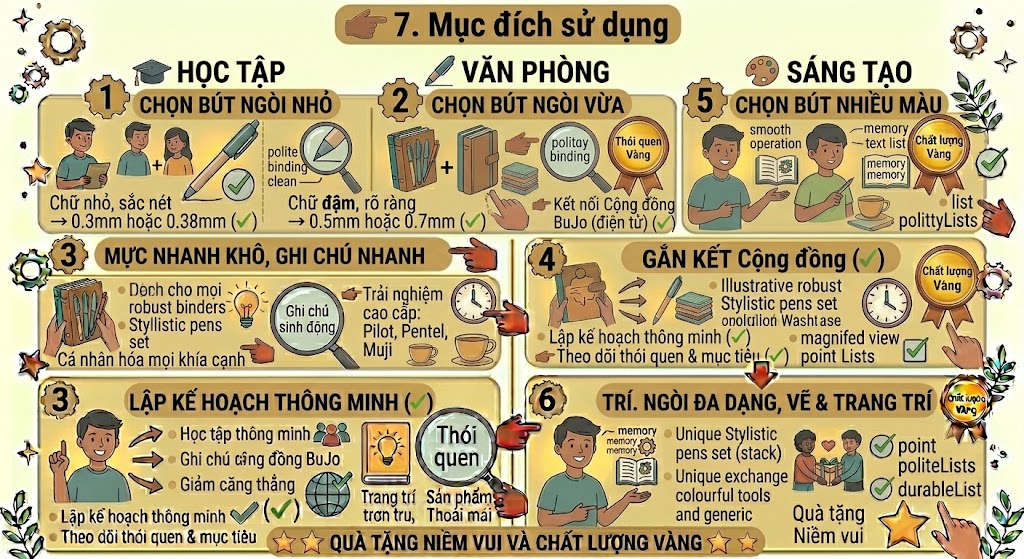 bút gel viết đẹp