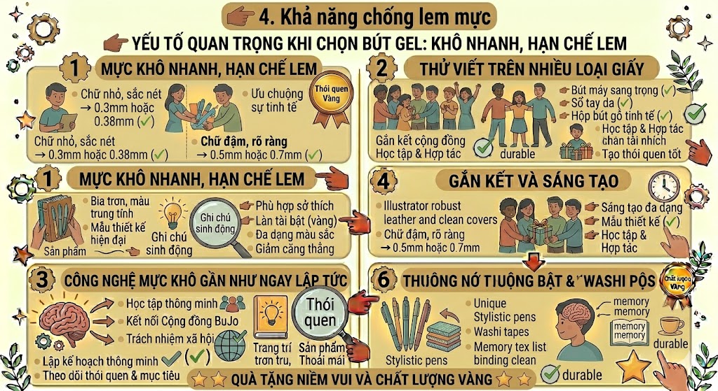bút gel viết đẹp