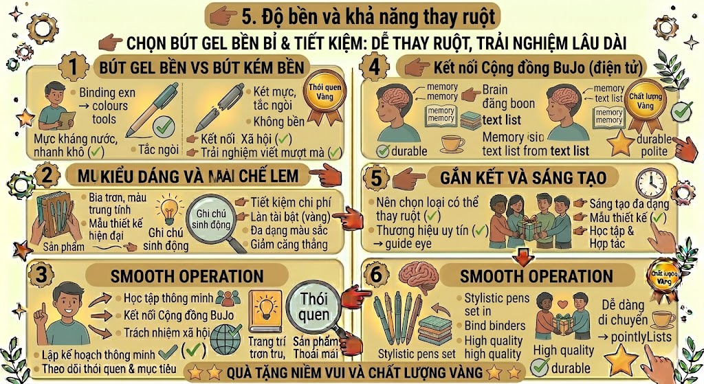bút gel viết đẹp