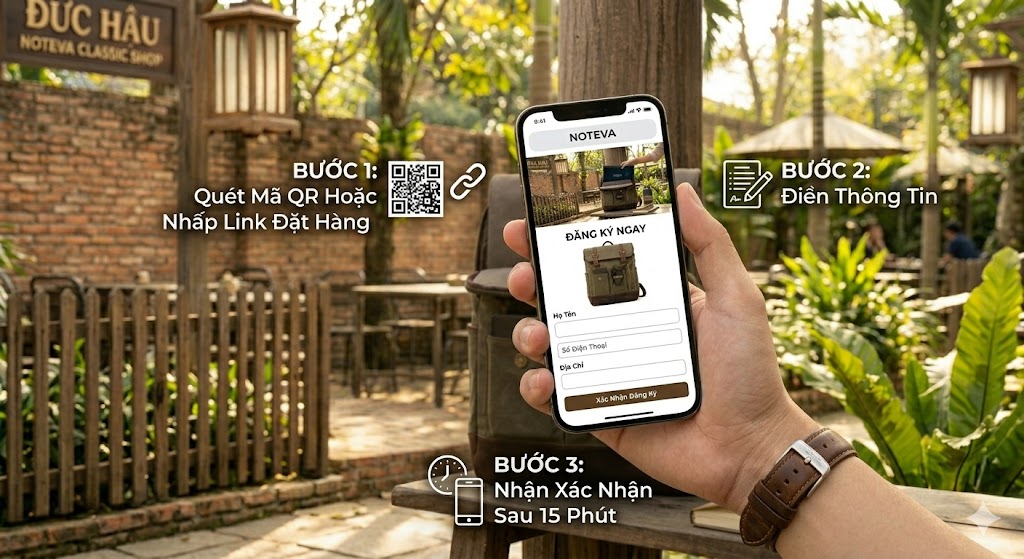 Ưu đãi ngày hè balo classic Đức Hậu Noteva
