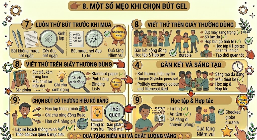 bút gel viết đẹp